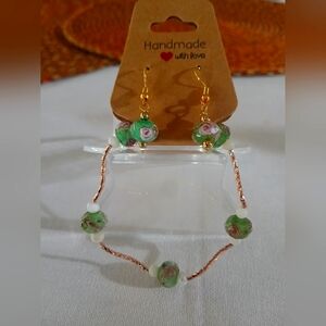 Bracelet And Earrings Gold Plated NWT